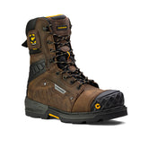 Bota de trabajo impermeable Scorpion de 9" con punta de composite para hombre, color marrón